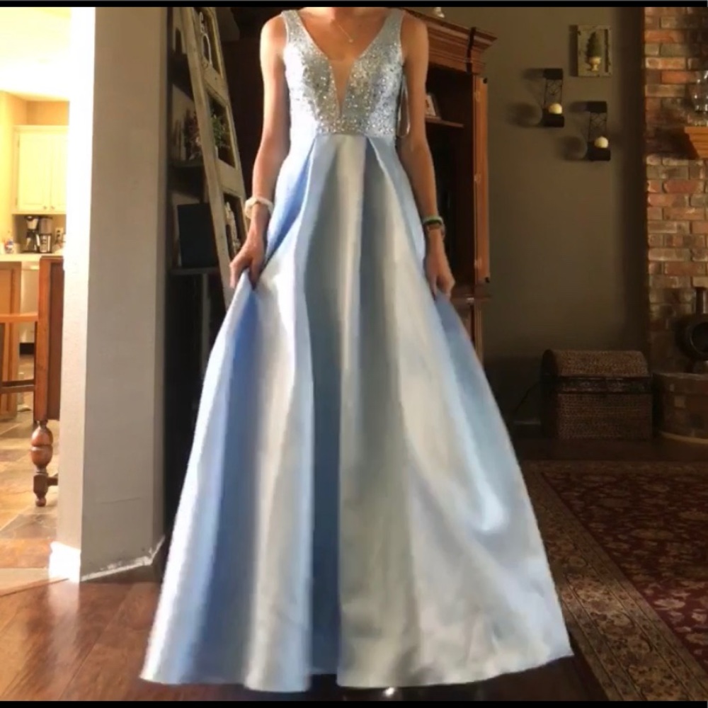 Light Blue Formal Dress
